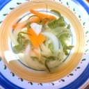 付け合わせに便利ピーマンの野菜スープ(o^^o)